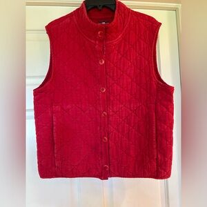 Iridium Vintage Quilted Red Vest